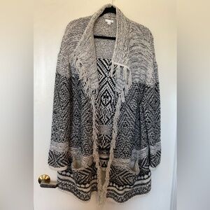 J. Jill Chunky Wool Blend Cardigan Sweater in Size XL